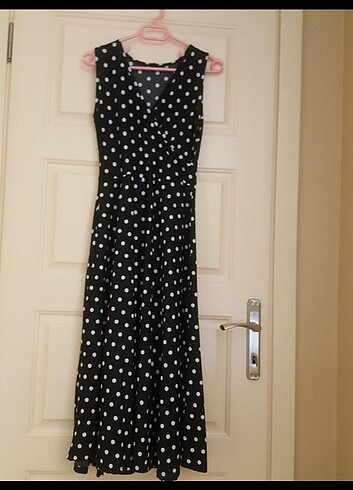 Puantiyeli elbise - Görsel 2