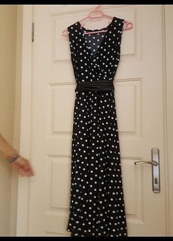 Puantiyeli elbise - Görsel 3