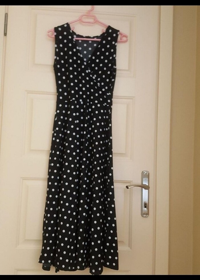 Puantiyeli elbise - Görsel 2