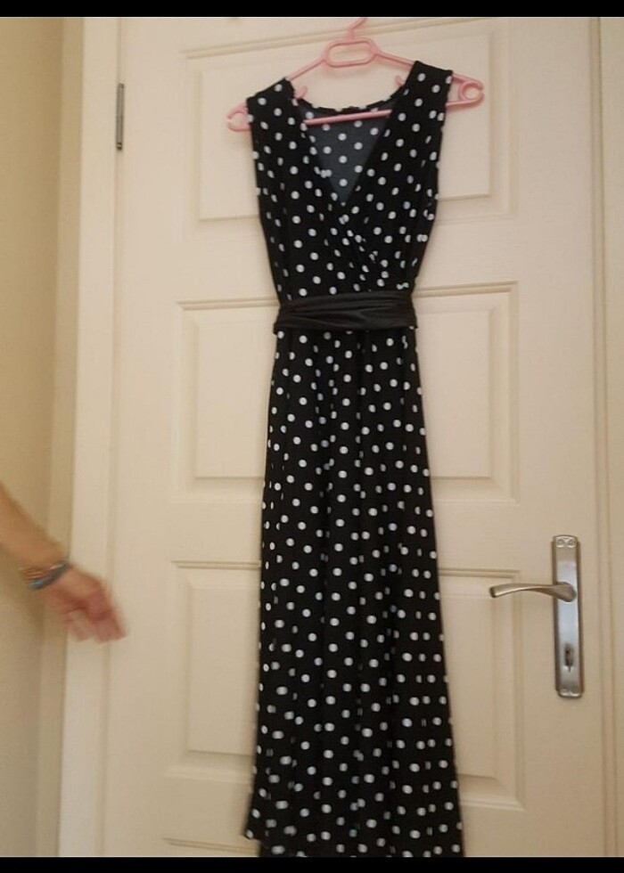 Puantiyeli elbise - Görsel 3