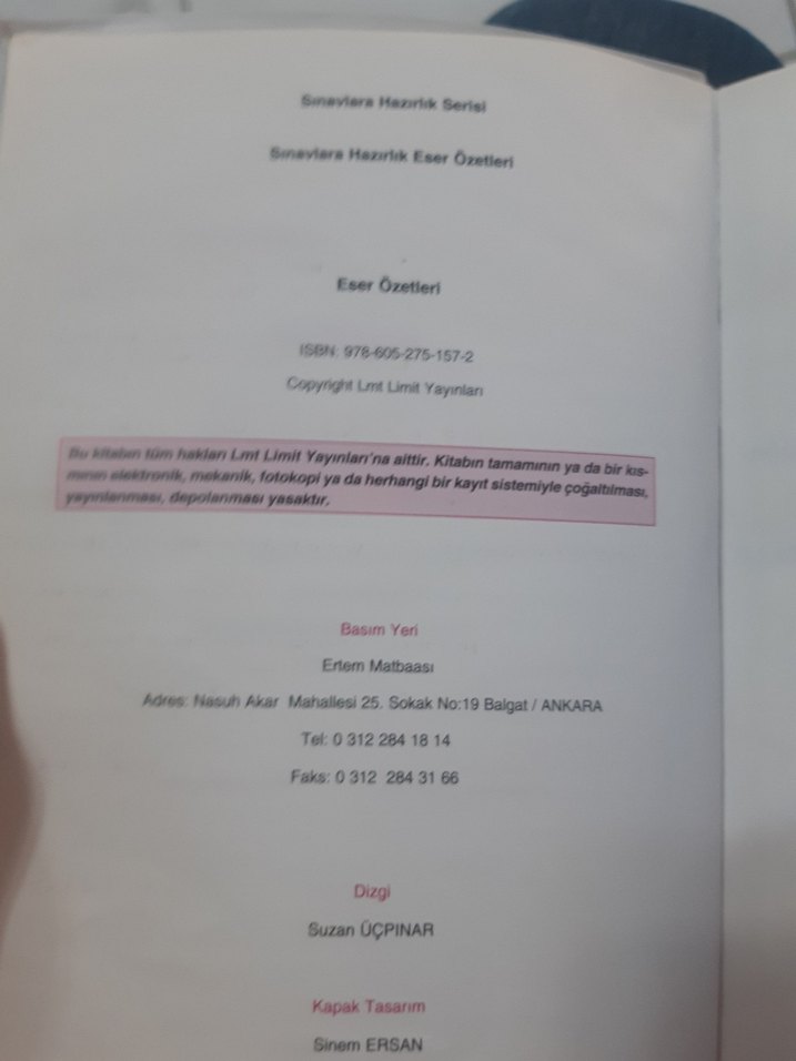 Türk ve Dünya Edebiyatında Eser Özetleri El Kitabı - Görsel 2