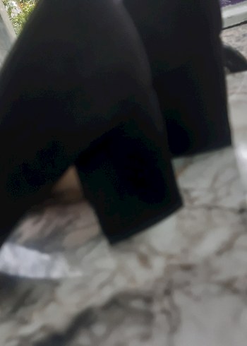 Siyah Parlak Stiletto Topuklu Kadın Ayakkabı - Görsel 4