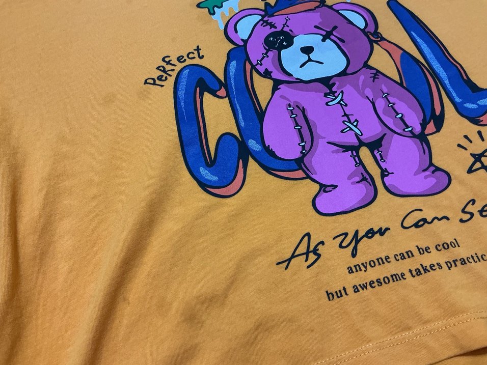 Renkli Baskılı Kısa Kollu Tişört - Görsel 2