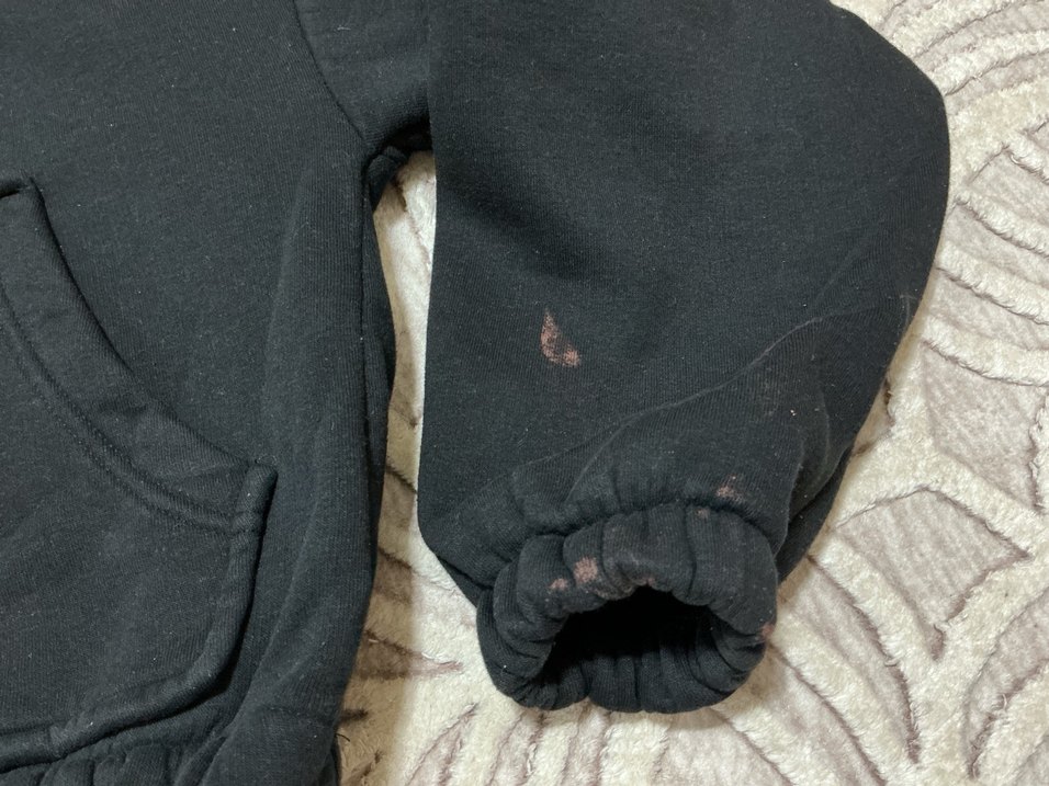 Gri Yarım Fermuarlı Yüksek Yaka Sweatshirt - Görsel 2