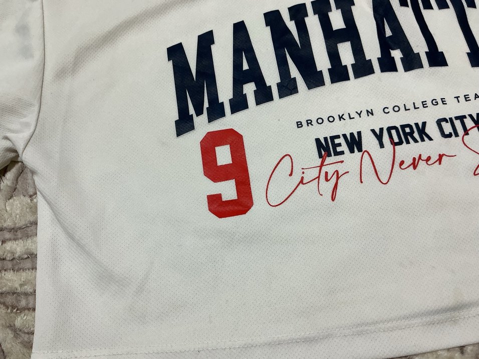 Beyaz crop tişört - Görsel 2