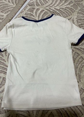 Beyaz Kadın Tişört - Görsel 5