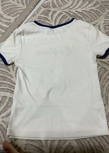 Beyaz Kadın Tişört - Görsel 4