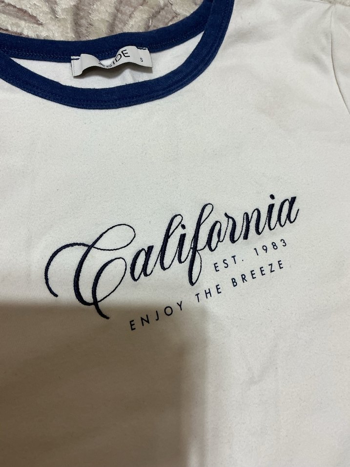 Beyaz Kadın Tişört - Görsel 3