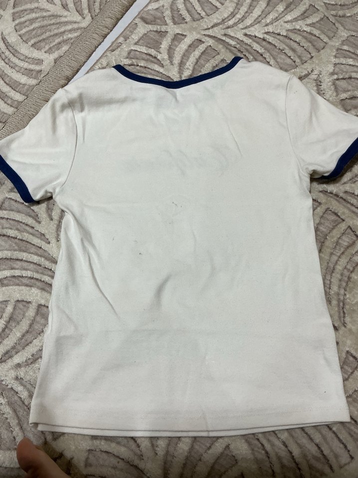 Beyaz Kadın Tişört - Görsel 4