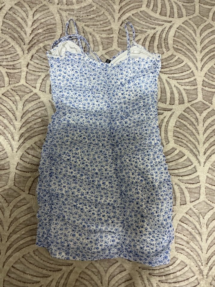 Çiçekli mini elbise - Görsel 2