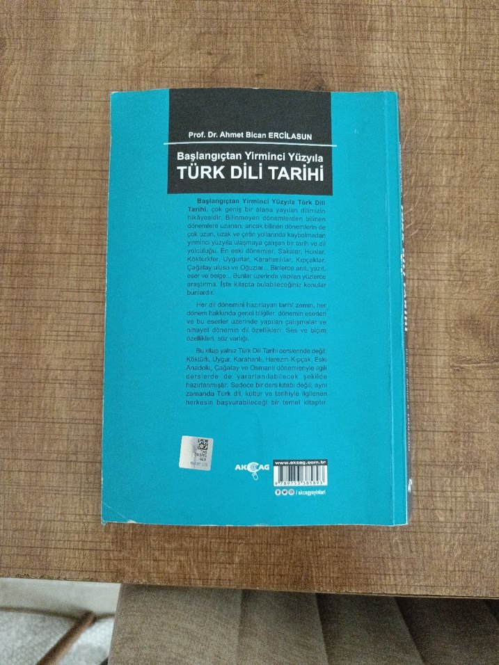 Türk Dili Tarihi Kitabı Başlangıçtan 20. Yüzyıla - Görsel 2