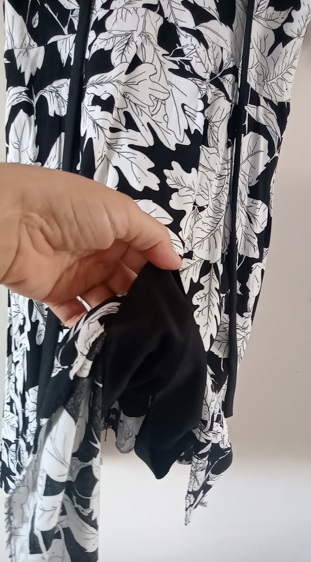 Gri Desenli Midi Kadın Elbise - Görsel 5