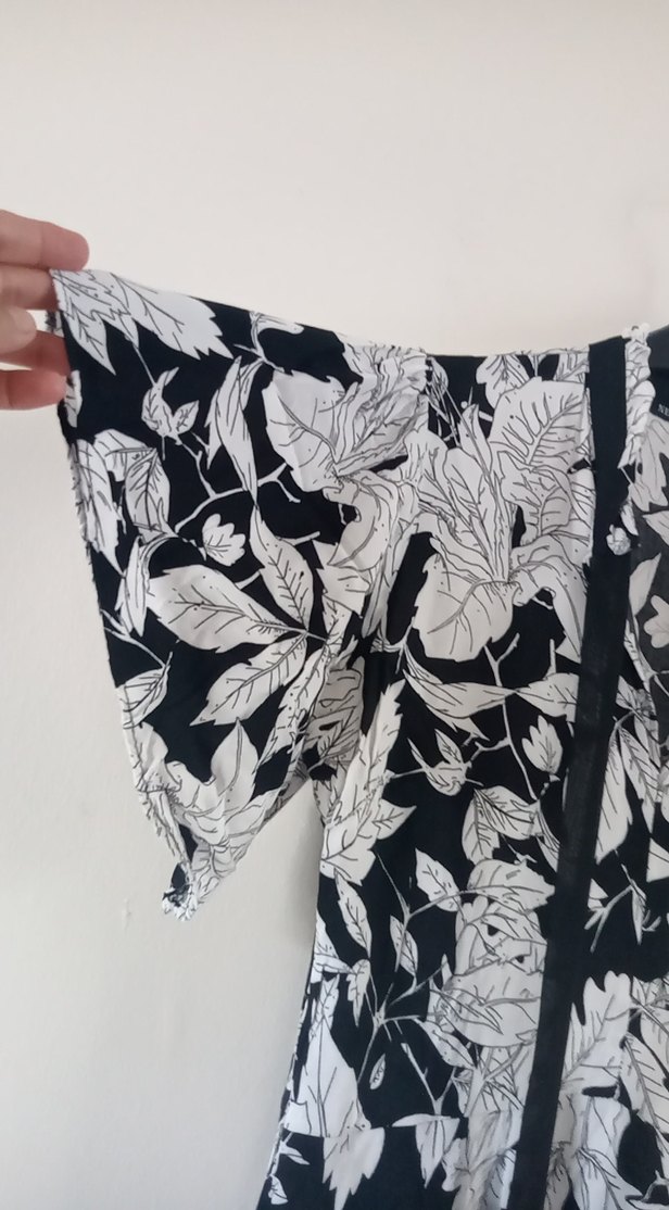 Gri Desenli Midi Kadın Elbise - Görsel 3