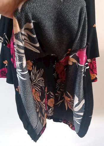 Çiçek Desenli Uzun kollu  Elbise XL beden - Görsel 6