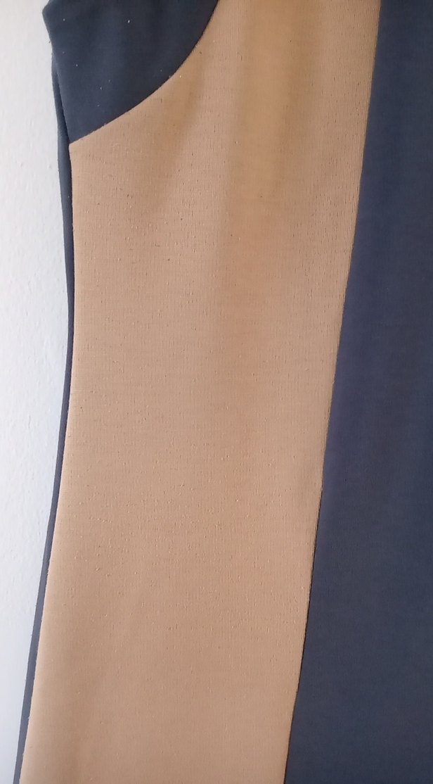 ikiler marka  L beden Bej ve Gri Midi Kadın Elbise - Görsel 3