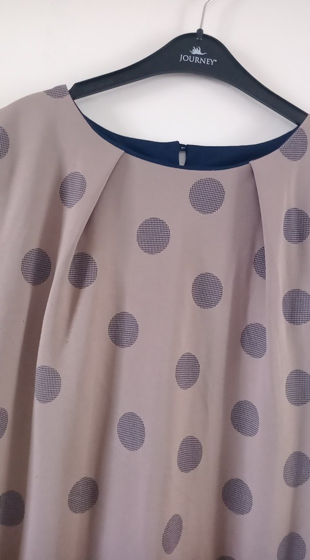 ikiler marka Puantiye Desenli Midi Elbise - Görsel 2