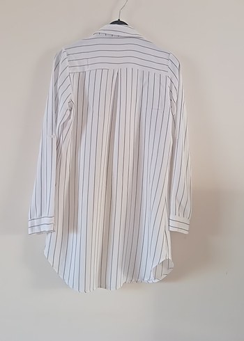 kahve Çizgili Uzun Kollu Gömlek - Görsel 4