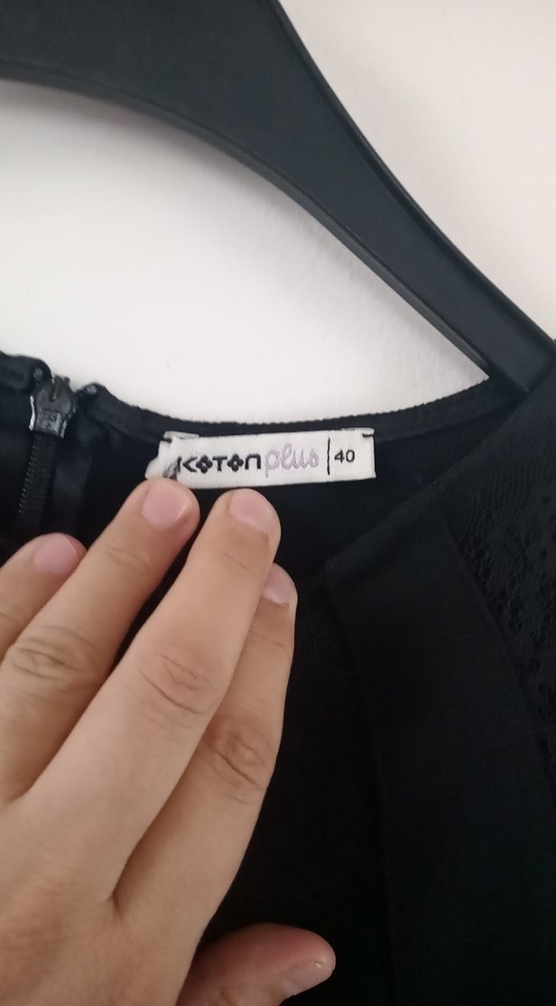 Siyah Saten Kısa Kollu Kalem Elbise - Görsel 4