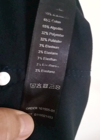 Lacivert Kadın Denim Pantolon Midi Boy - Görsel 8