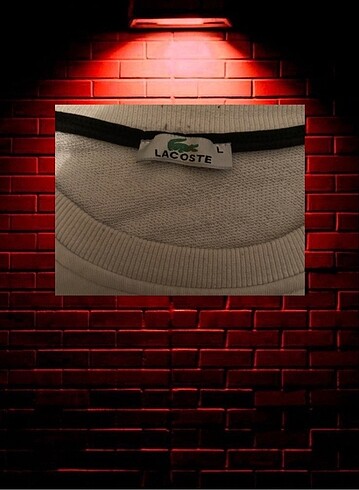 l Beden Lacoste Baskılı Limited Edition Kaliteli Sweatshirt ? L beden