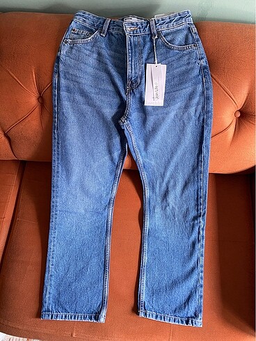 Bershka Bershka Straight Yüksek Bel Jean 36 Beden