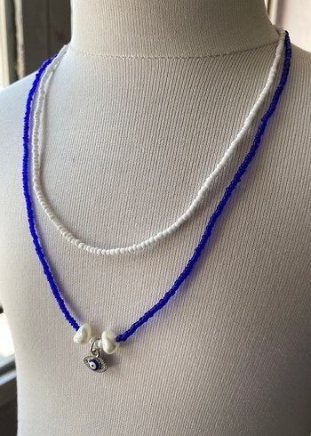 Accessorize Mavi Boncuklu İkili Kadın Kolye