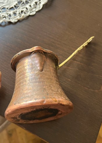 Beden Renk Parlak Altın Renkli Bakır Cezve