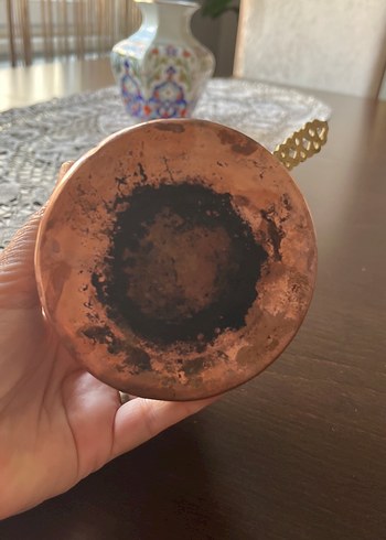 Beden Parlak Altın Renkli Bakır Cezve