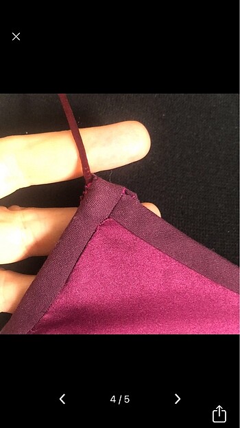 38 Beden bordo Renk Saten bluz