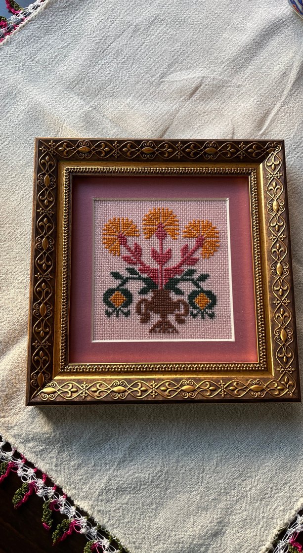 Kanaviçe işli pano - Görsel 2