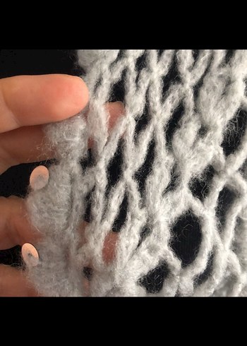 Örgü crop yelek - Görsel 4