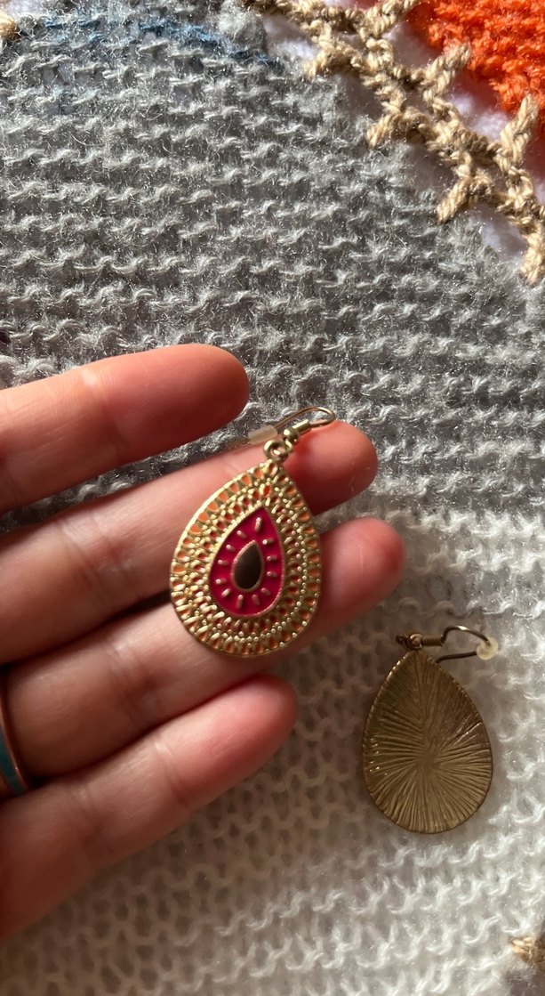 Vintage küpe - Görsel 3