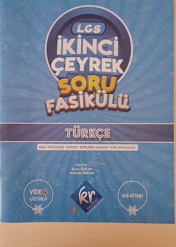 LGS İkinci Çeyrek Türkçe Soru Fasikülü