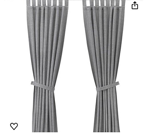 Ikea lenda perde gri