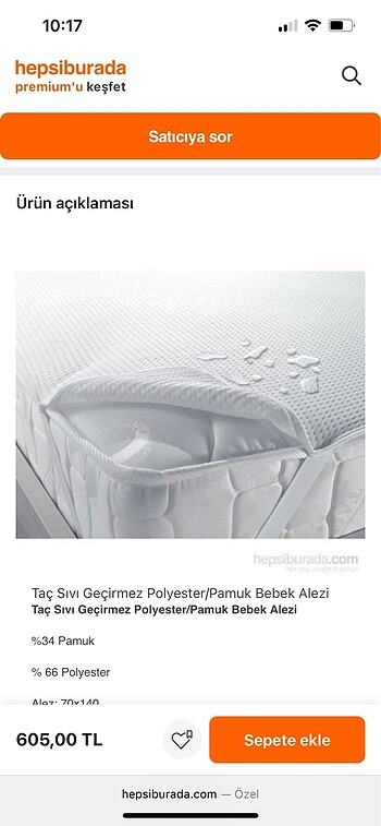 Taç bebe yatak alezi
