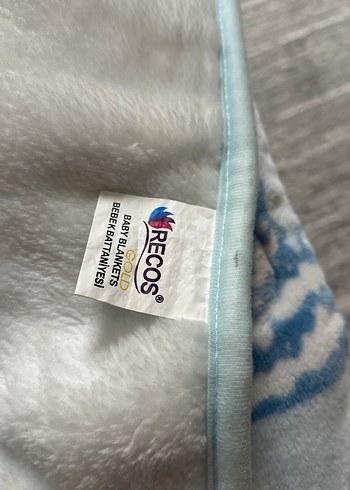 Recos Kabartmalı Mavi Bebek Battaniyesi - Görsel 2