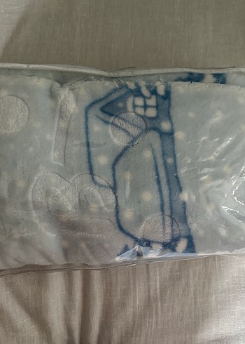 Recos Kabartmalı Mavi Bebek Battaniyesi - Görsel 4