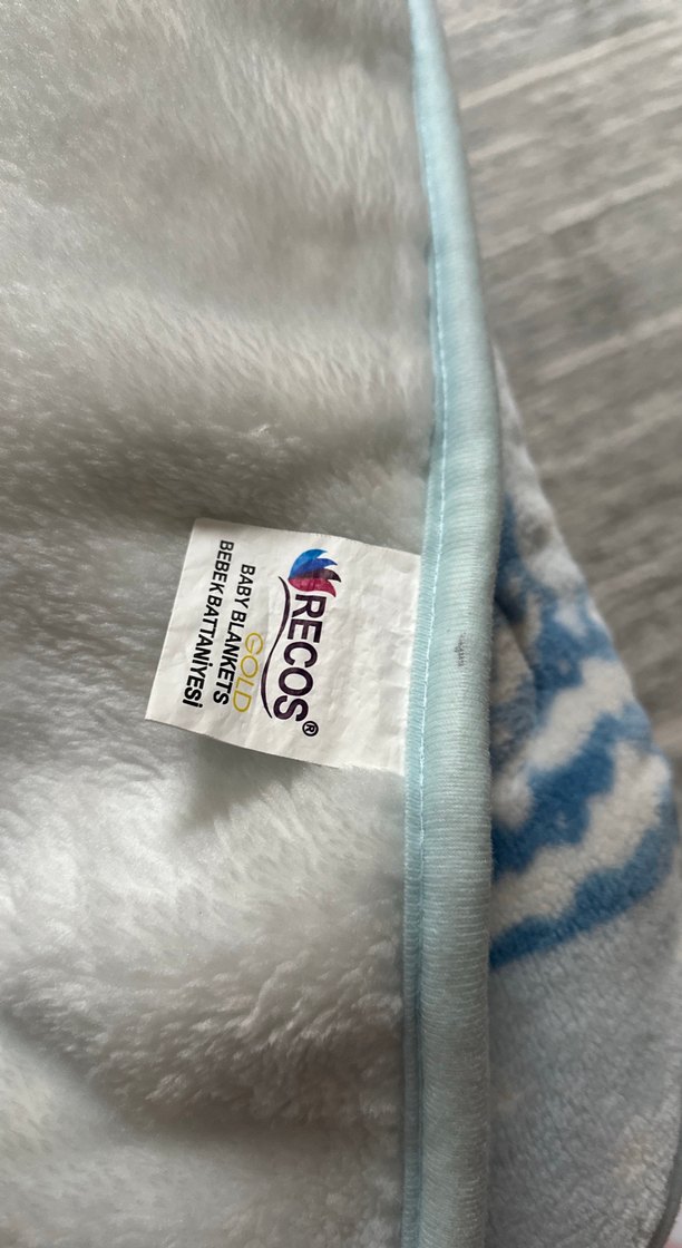 Recos Kabartmalı Mavi Bebek Battaniyesi - Görsel 2