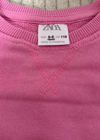 Zara pembe sweatshirt - Görsel 2
