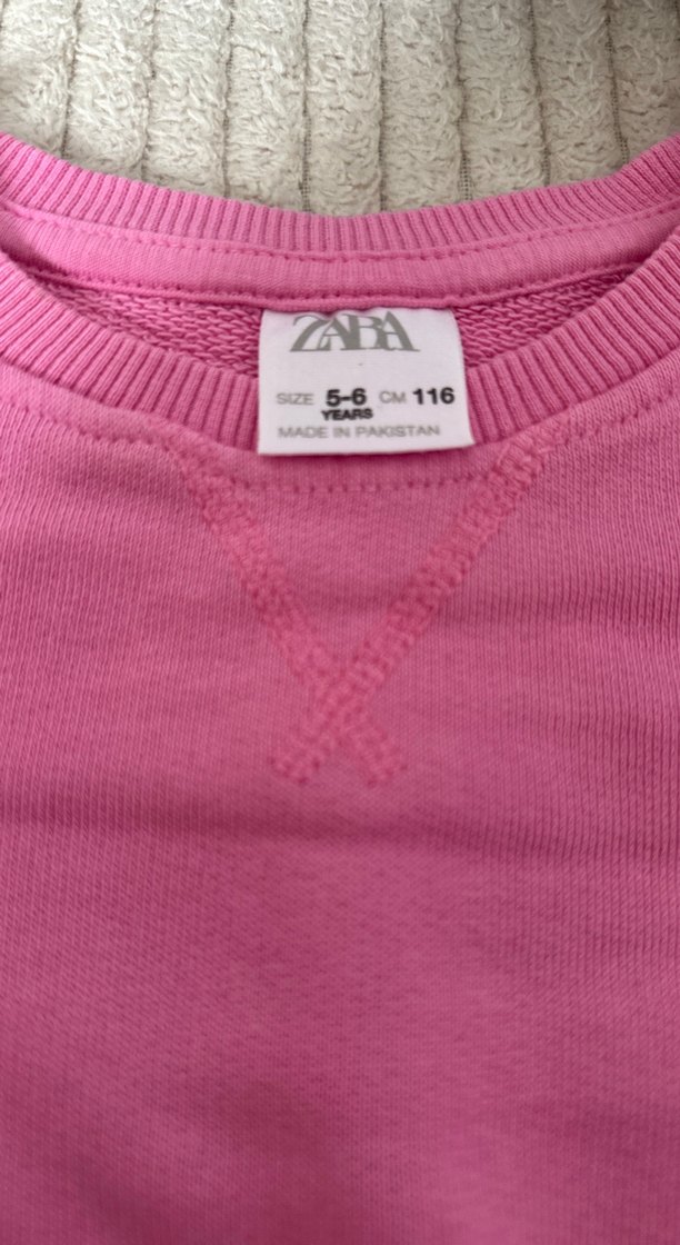 Zara pembe sweatshirt - Görsel 2