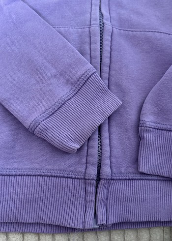 M&S Mor Fermuarlı Kız Sweatshirt - Görsel 5