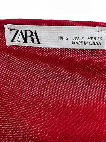 s Beden kırmızı Renk Zara Bluz %70 İndirimli.