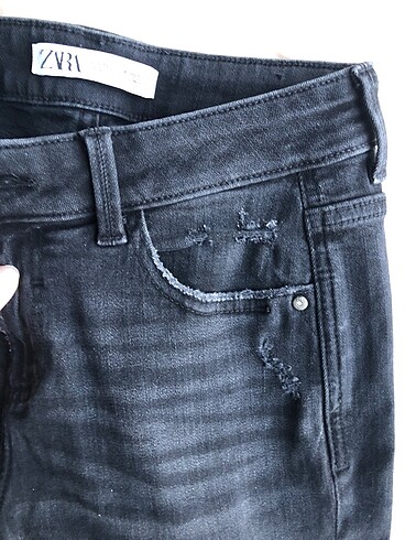 36 Beden zara siyah kot pantolon