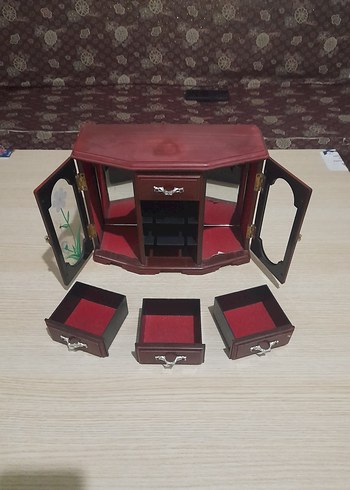 Diğer bordo minyatür çekmecelik