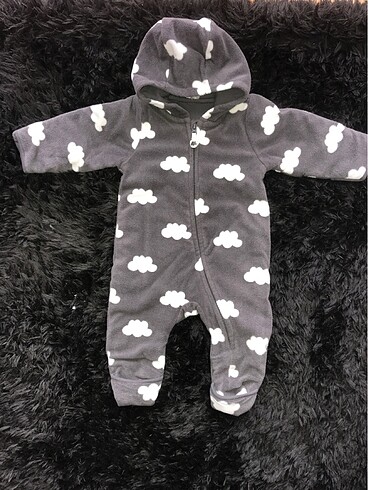 Bulutlu unisex polar tulum 0-1 aylık
