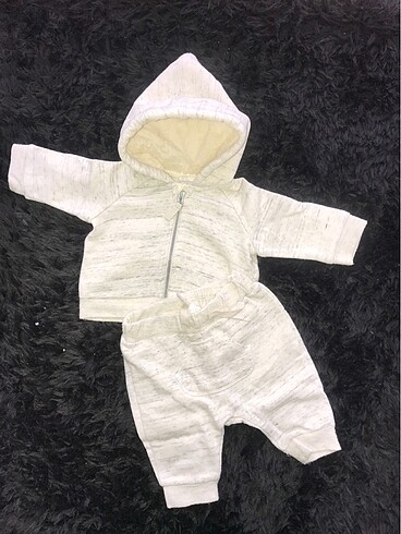 Kapşonlu alt-üst takım 0-1 ay (50 cm)