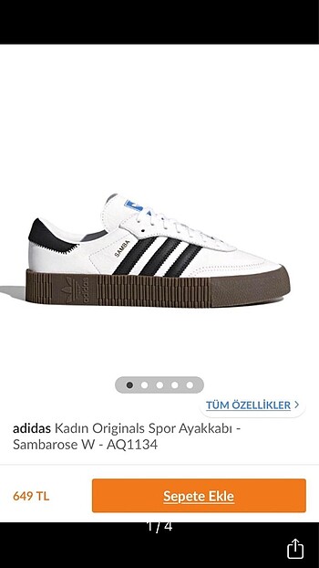 Adidas spor ayakkabı