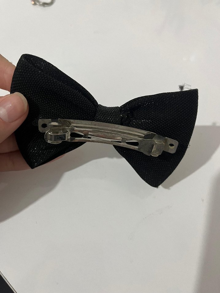 Düz Siyah Kadın Saç Aksesuarı - Görsel 3