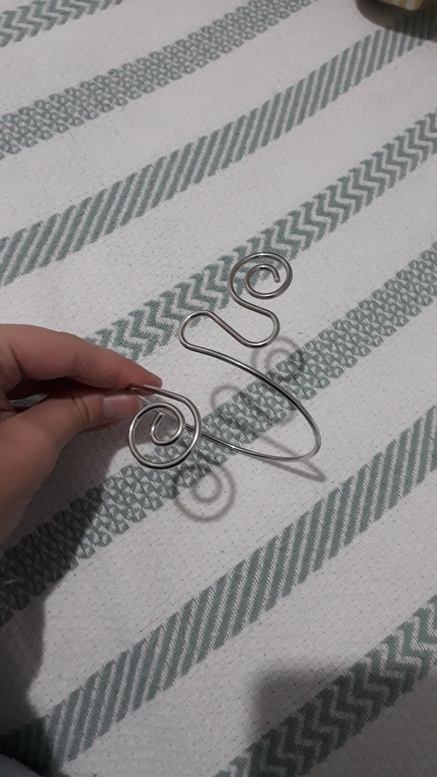 Gümüş desenli kol aksesuarı - Görsel 2