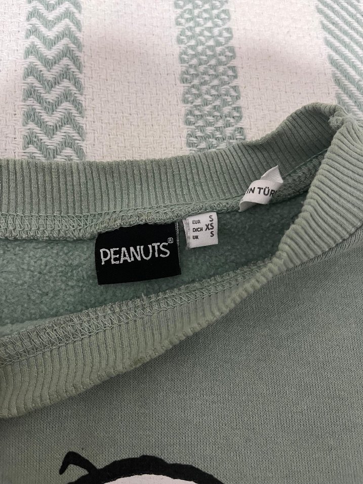 Gri Snoopy Baskılı Kadın Sweatshirt - Görsel 3